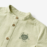 Wheat Main Shirt Embroidery Willum Shirts and Blouses 4142 green stripe