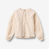 Wheat Main Shirt L/S Flora Shirts and Blouses 9629 almond peach