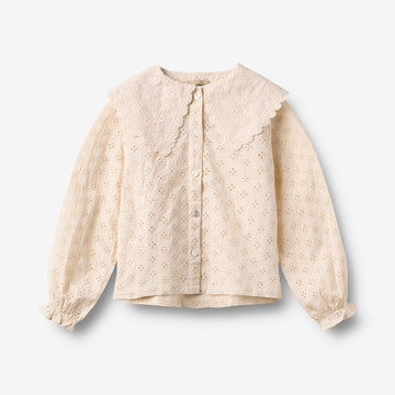 Wheat Main Shirt L/S Flora Shirts and Blouses 9629 almond peach