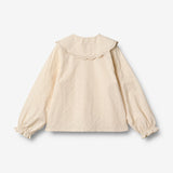 Wheat Main Shirt L/S Flora Shirts and Blouses 3129 eggshell