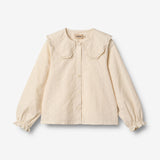 Wheat Main Shirt L/S Flora Shirts and Blouses 3129 eggshell