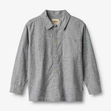Wheat Main Shirt L/S Oscar Shirt 9766 dark blue chambray