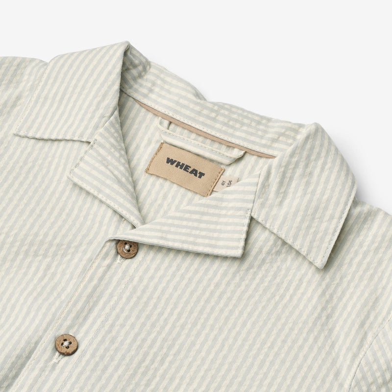 Wheat Main Shirt S/S Anker Shirt 9444 summer blue stripe