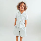 Wheat Main Shirt S/S Anker Shirt 9664 summer sky stripe