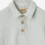 Wheat Main Shirt S/S Svend Shirt 4030 light blue
