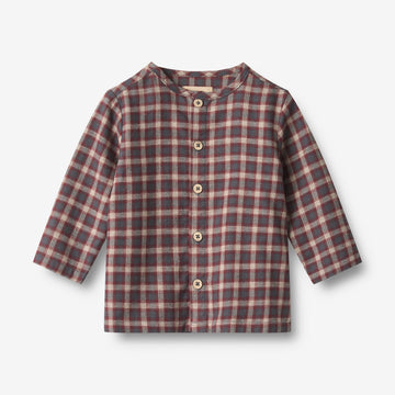 Wheat Main Shirt Shelby Shirts and Blouses 1314 blue holiday check