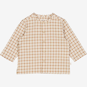 Wheat Main  Shirt Shelby | Baby Shirts and Blouses 5094 golden dove check