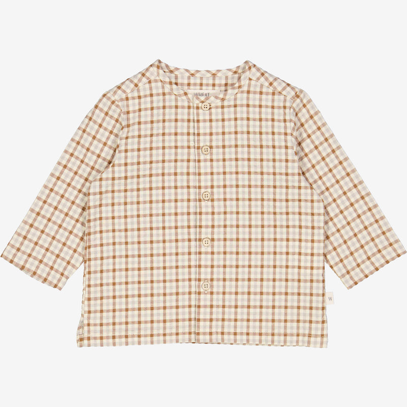 Wheat Main  Shirt Shelby | Baby Shirts and Blouses 5094 golden dove check