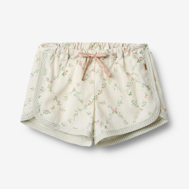 Wheat Main Shorts Inger Shorts 9426 ivory checked flowers