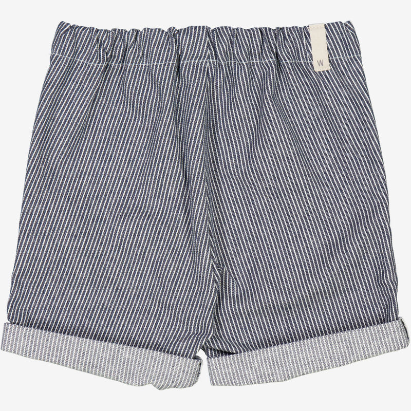 Wheat Shorts Luca | Baby Shorts 1197 navy denim stripe