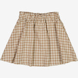 Wheat Main  Skirt Alisa Skirts 5094 golden dove check
