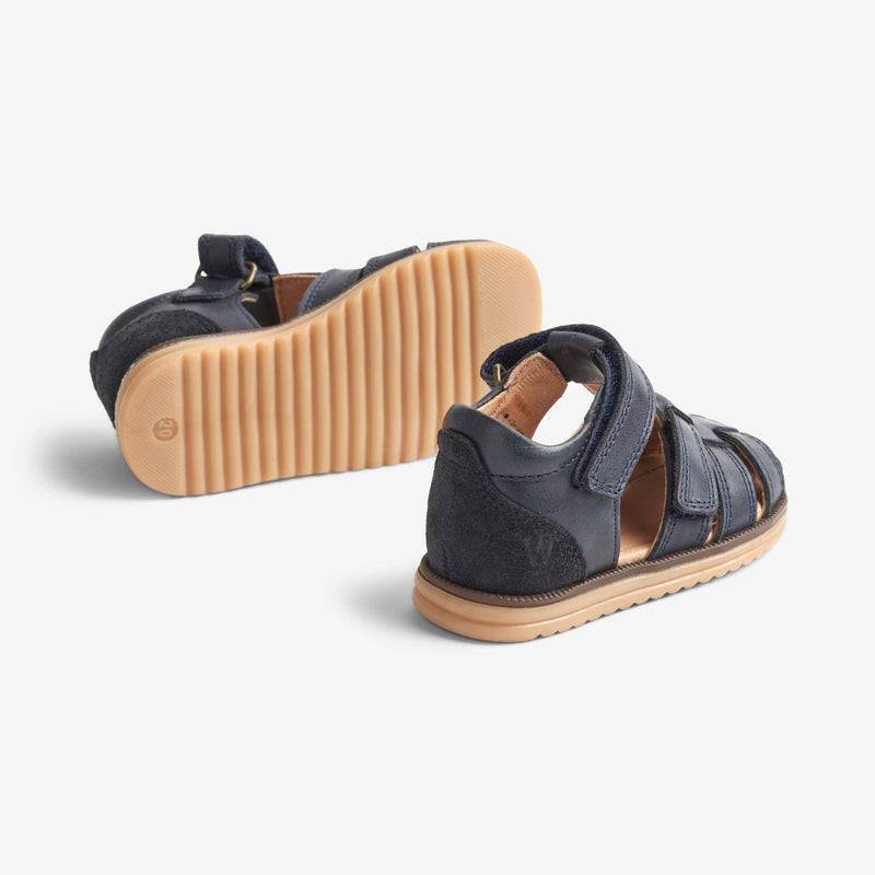 Wheat Footwear Sky Sandal | Baby Prewalker Sandals 1432 navy