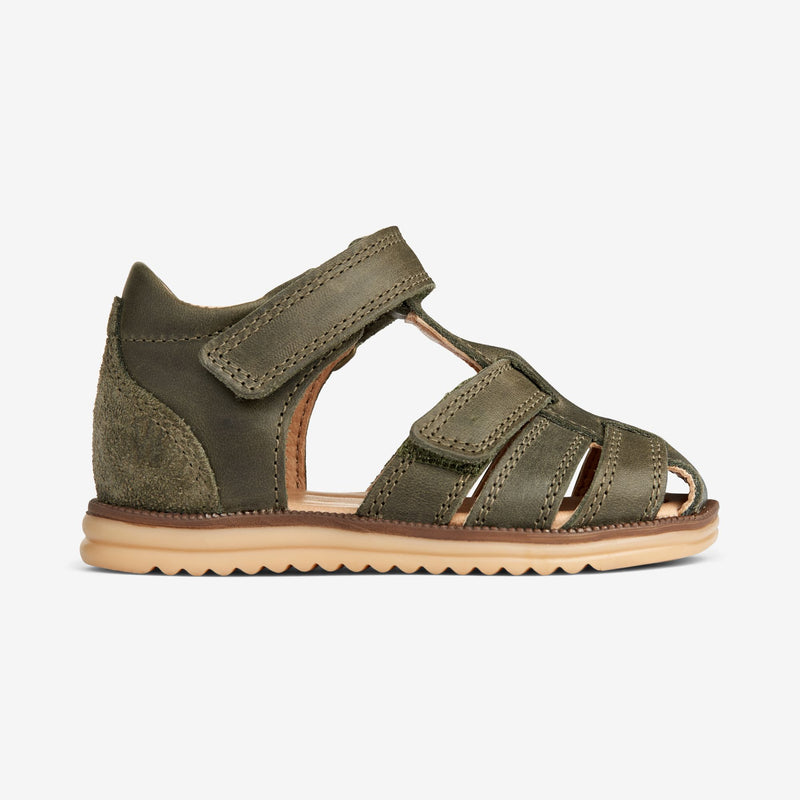 Wheat Footwear Sky Sandal | Baby Prewalkers 4075 dark green