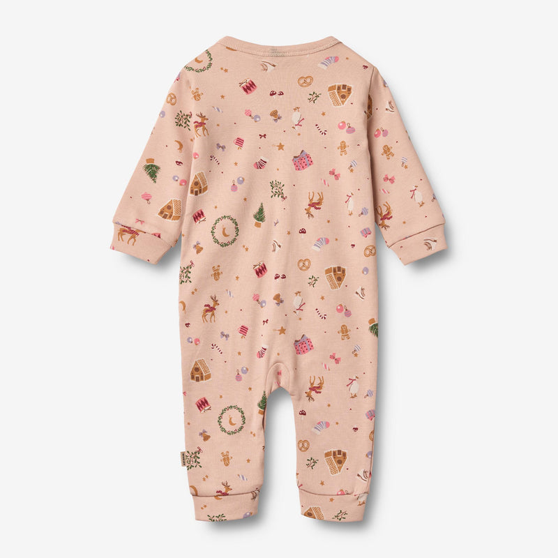 Wheat Main Sleepsuit Nikola Home 9589 rose dust holiday
