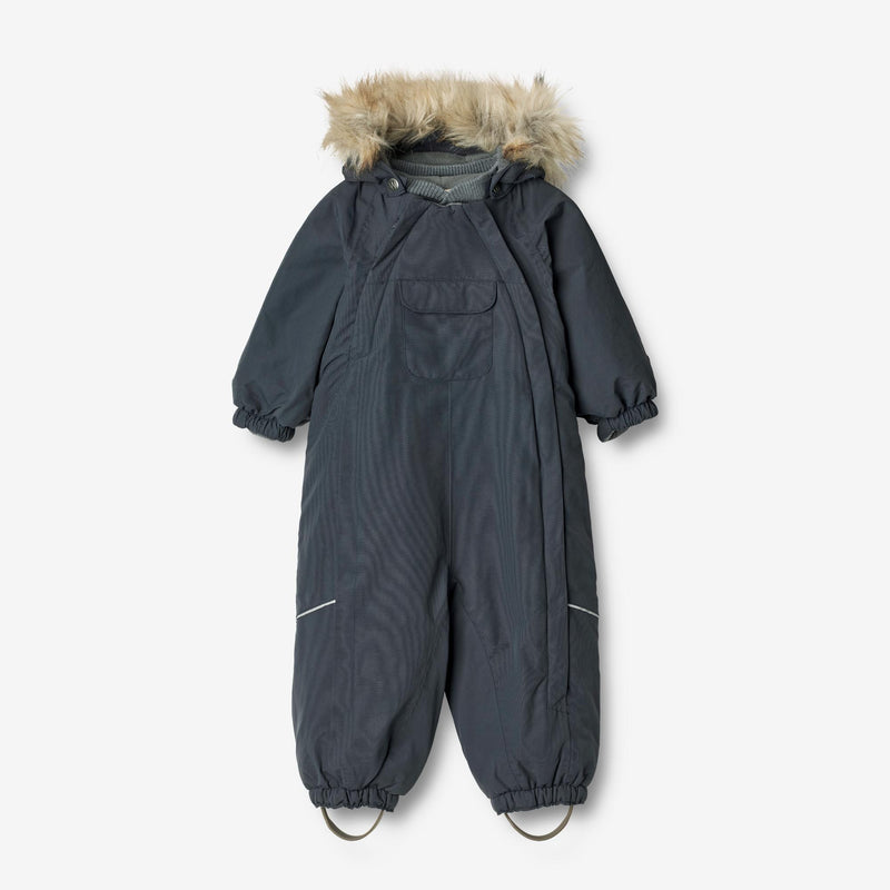 Wheat Outerwear Snowsuit Nickie Tech | Baby Snowsuit 1108 dark blue