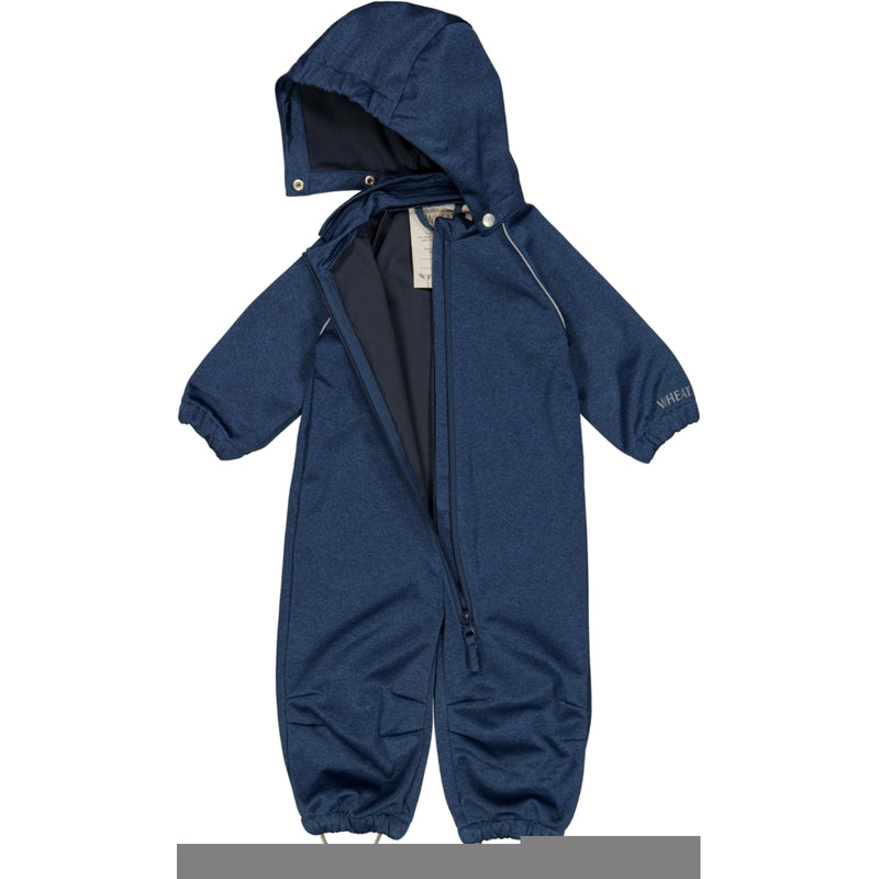 Wheat Outerwear Softshell Suit Softshell 1076 blue melange