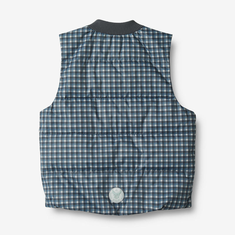 Wheat Outerwear Summer Puffer Waistcoat Andre Jackets 1306 blue check