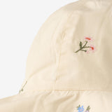 Wheat Main Sun Hat Daisy Accessory 9644 ivory embroidery flowers