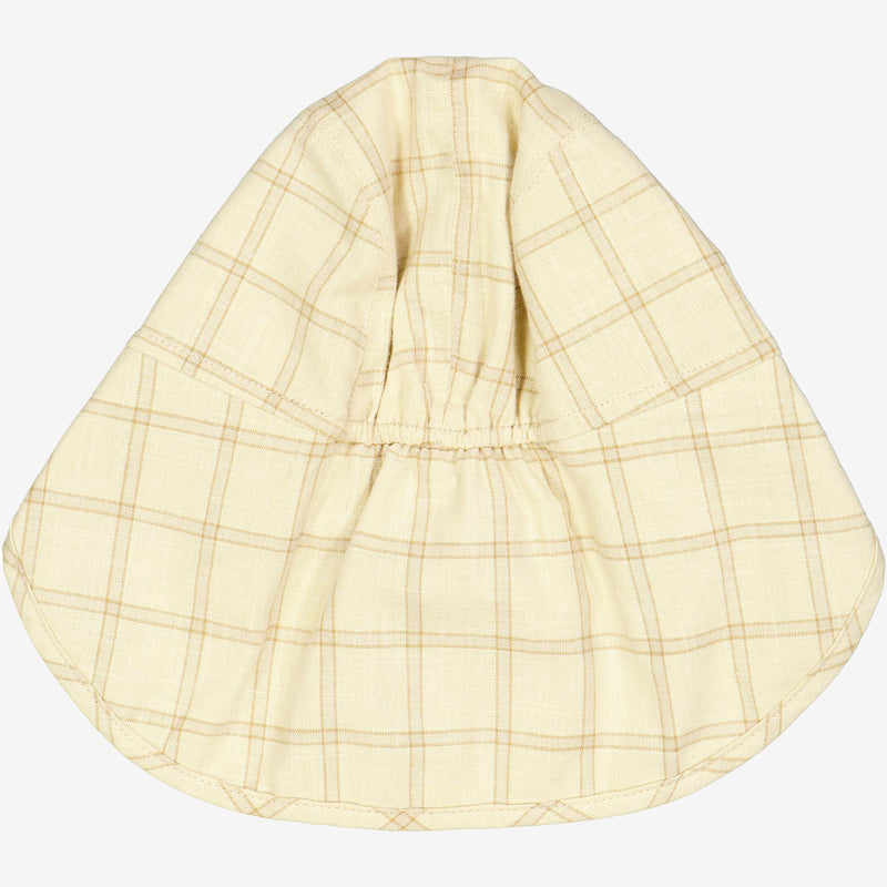 Wheat Main  Sunhat Albert | Baby Acc 9108 buttermilk check