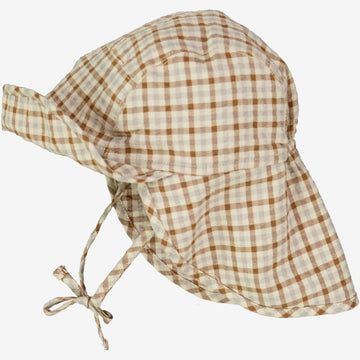 Wheat Main  Sunhat Albert | Baby Acc 5094 golden dove check