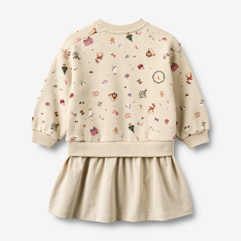 Wheat Main Sweat Dress L/S Maggie Dress 1121 offwhite holiday
