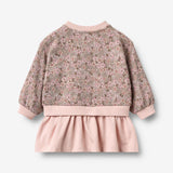 Wheat Main Sweat Dress L/S Maggie Dress 9899 rose brown flowers