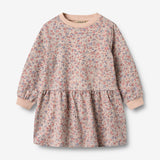 Wheat Main Sweat Dress L/S Zenia Dress 2036 rose dust flowers