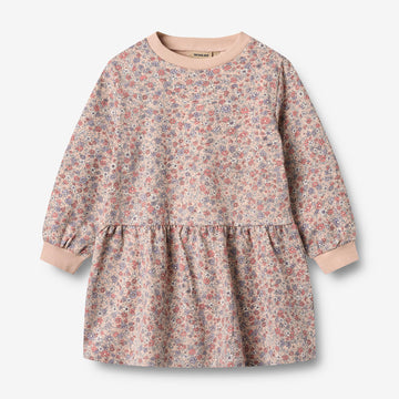 Wheat Main Sweat Dress L/S Zenia Dress 2036 rose dust flowers