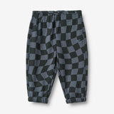 Wheat Main Sweatpants Cosmo Trousers 1311 navy blue check