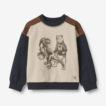 Wheat Main Sweatshirt Bastian Sweatshirts 3231 soft beige