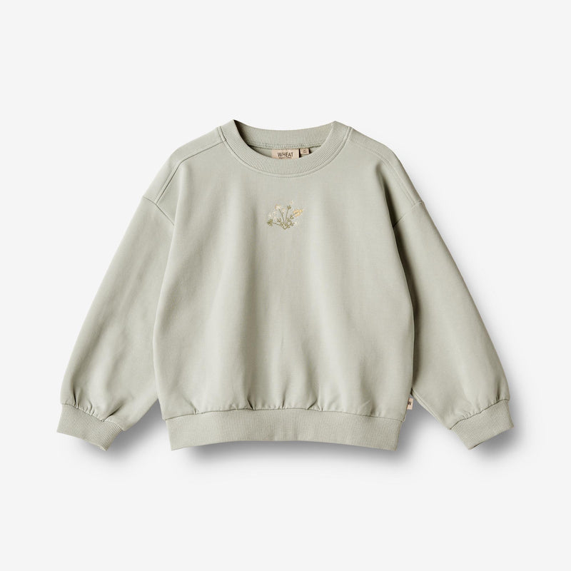 Wheat Main Sweatshirt Embroidery Eliza Sweatshirts 1475 sea mist