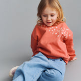 Wheat Main Sweatshirt L/S Eliza Sweatshirt 9628 faded red