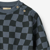 Wheat Main Sweatshirt L/S Elliot Sweatshirt 1311 navy blue check