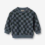 Wheat Main Sweatshirt L/S Elliot Sweatshirt 1311 navy blue check