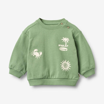Wheat Main Sweatshirt L/S Elliot Sweatshirt 9645 jade green