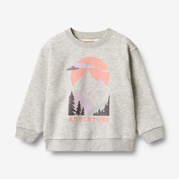 Wheat Main Sweatshirt L/S Ellis Sweatshirt 0220 light melange grey