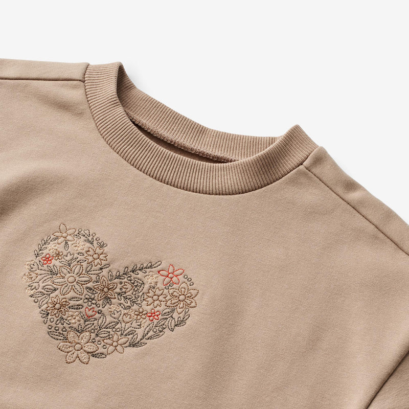 Wheat Main Sweatshirt L/S Embroidery Nelly Sweatshirts 1190 rose shadow