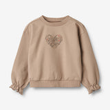 Wheat Main Sweatshirt L/S Embroidery Nelly Sweatshirts 1190 rose shadow