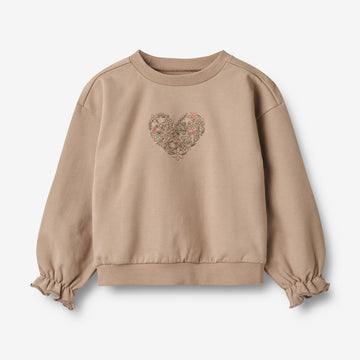 Wheat Main Sweatshirt L/S Embroidery Nelly Sweatshirts 1190 rose shadow