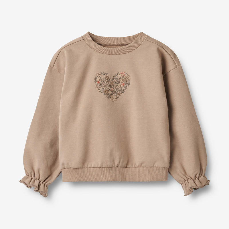 Wheat Main Sweatshirt L/S Embroidery Nelly Sweatshirts 1190 rose shadow