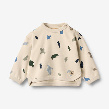 Wheat Main Sweatshirt L/S Emery Sweatshirt 9563 offwhite penguins