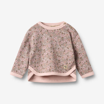Wheat Main Sweatshirt L/S Emery Sweatshirt 9899 rose brown flowers