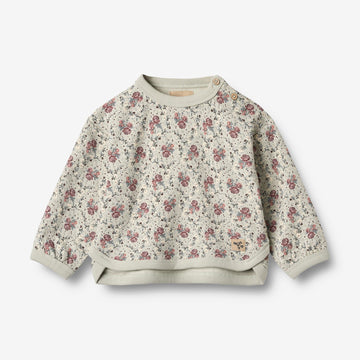 Wheat Main Sweatshirt L/S Emery Sweatshirt 9539 slightly green flowers