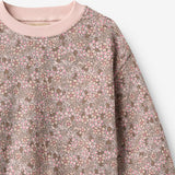 Wheat Main Sweatshirt L/S Lia Sweatshirt 9899 rose brown flowers