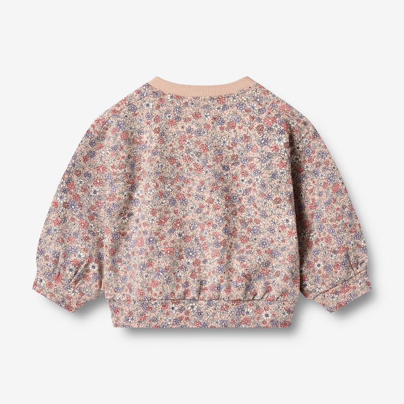 Wheat Main Sweatshirt L/S Lia Sweatshirt 2036 rose dust flowers
