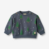 Wheat Main Sweatshirt L/S Sandro Sweatshirt 9586 greyblue holiday