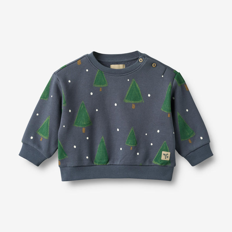 Wheat Main Sweatshirt L/S Sandro Sweatshirt 9586 greyblue holiday