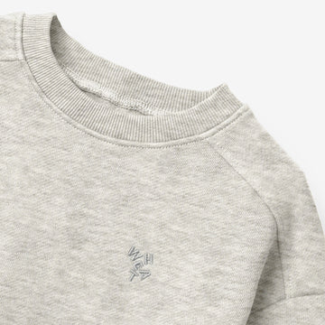 Wheat Main Sweatshirt L/S Willi Sweatshirt 0220 light melange grey