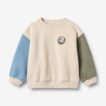 Wheat Main Sweatshirt L/S badge Elliot Sweatshirt 3191 offwhite