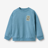 Wheat Main Sweatshirt L/S badge Sander Sweatshirt 9575 winter blue